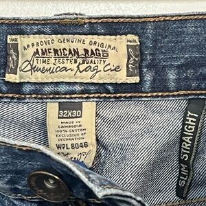 American Rag Men's Denim Slim Straight Jeans